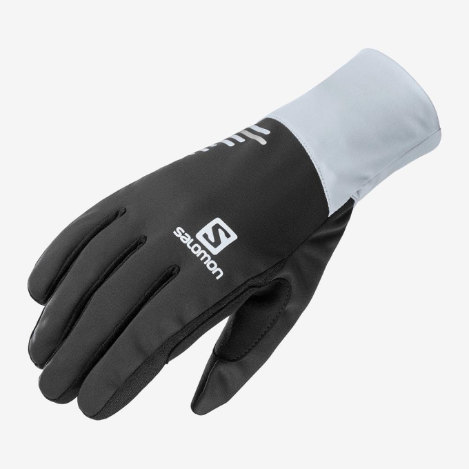 Men\'s Salomon EQUIPE U Gloves Black | AU-218MLAB