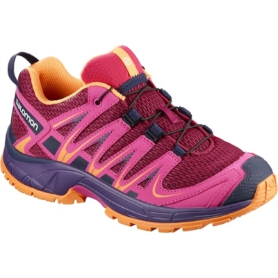Kids' Salomon XA PRO 3D J Trail Running Shoes Burgundy Pink | AU-274OULE