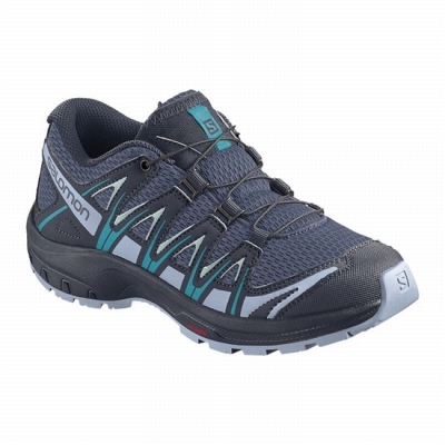 Kids' Salomon XA PRO 3D J Trail Running Shoes Blue Indigo / Blue | AU-603BVST
