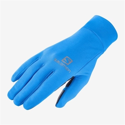 Men's Salomon PULSE U Gloves Blue | AU-583FLCB