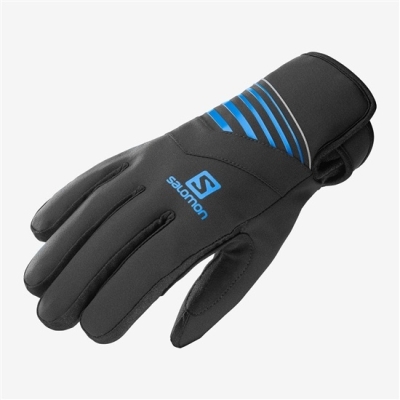 Men's Salomon RS WARM U Gloves Black | AU-368LJZU