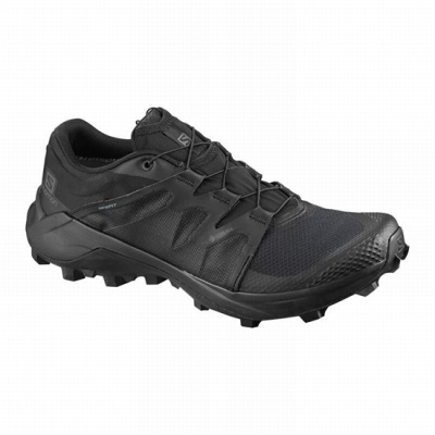 Men's Salomon WILDCROSS GTX Trail Running Shoes Black | AU-968AXIQ